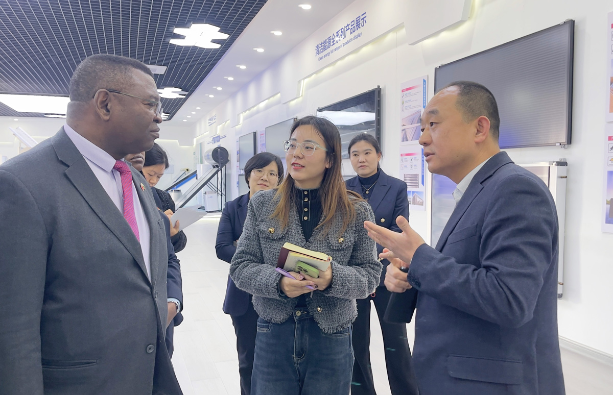 ザンビア大使がSOLETKSグループを訪問し、太陽光発電の新エネルギー協力の見通しについて協議